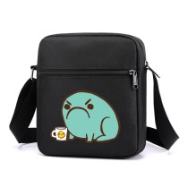 Сумка через плечо с лягушкой черная №1