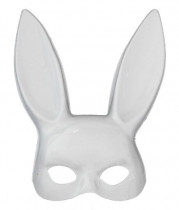Карнавальная маска в виде Белого кролика (глянец)