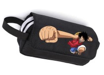Пенал Луффи резиновый удар (One piece) чёрный №2