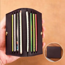 Картхолдер на застёжке (бордовый)