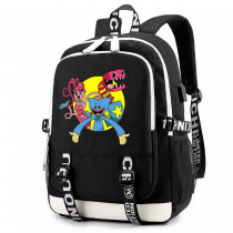 Рюкзак герои Поппи Плейтайм (Poppy Playtime) черный с USB-портом №1