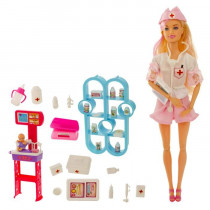 Кукла модель "Врач-2" с аксессуарами В ПАКЕТЕ 4177973