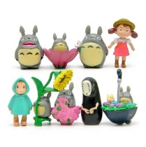 Набор мини-фигурок Тоторо и Безликий - Tonari no Totoro 9 шт.