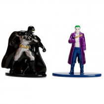 Набор из 2 металлических мини-фигурок - Бэтмен и Джокер (4см)