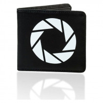 Кожаный кошелек Portal - Aperture Logo черный