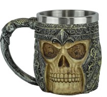 Кружка декоративная Скелет в шлеме 450 мл