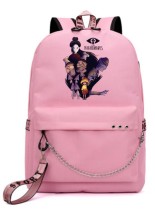 Рюкзак Шестая из игры Little Nightmares розовый с цепью №2