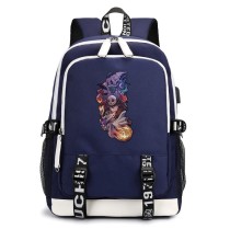 Рюкзак Кошмар перед рождеством (The Nightmare Before Christmas) синий с USB-портом №4