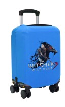 Чехол на чемодан S - Ведьмак (Witcher) синий №1