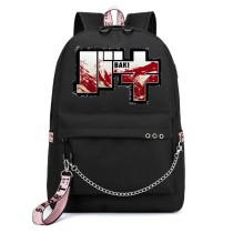 Рюкзак Боец Баки (Baki Grappler) черный с цепью №1