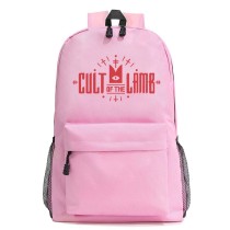 Рюкзак Культ ягнёнка (Cult Of The Lamb) розовый №3