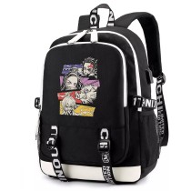 Рюкзак Клинок рассекающий демонов (Demon slayer) черный с USB-портом №3
