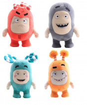 Набор мягких игрушек из мультсериала "Чуддики" - Fuse oddbods (4шт)