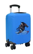 Чехол на чемодан M - Ведьмак (Witcher) синий №1