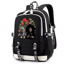 Рюкзак Битлджус (Beetlejuice) черный с USB-портом №3