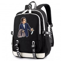 Рюкзак Траволта Криминальное чтиво (Pulp Fiction) черный с USB-портом №2