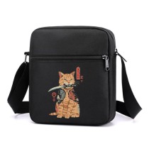 Сумка через плечо с Котиком черная №1