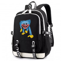 Рюкзак Хаги Ваги и Киси Миси (Poppy Playtime) черный с USB-портом №2