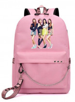 Рюкзак Black Pink розовый с цепью №6