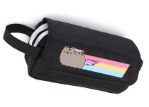 Пенал радужный кот Пушин-единорог  (Pusheen) чёрный №2