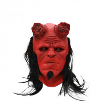 Маска Хелбой с волосами - Hellboy