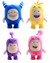 Набор мягких игрушек из мультфильма "Чуддики" - Fuse oddbods (4шт)
