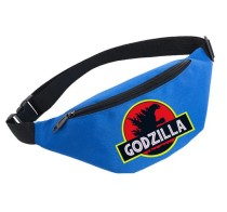 Поясная сумка Годзилла (Godzilla) голубая №2