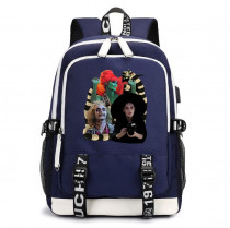 Рюкзак Битлджус (Beetlejuice) синий с USB-портом №3