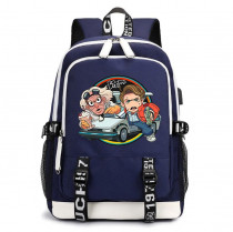 Рюкзак Назад в будущее синий с USB-портом №1