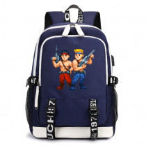 Рюкзак Контра (Contra) синий с USB-портом №2