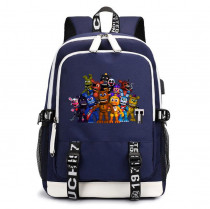 Рюкзак ФНАФ (Five Nights at Freddys) синий с USB-портом №1