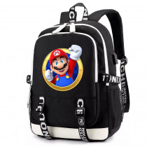 Рюкзак Марио (Mario) черный с USB-портом №5