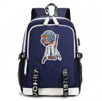 Рюкзак Пабг (Pubg) синий с USB-портом №4