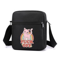 Сумка через плечо с Котиком черная №3