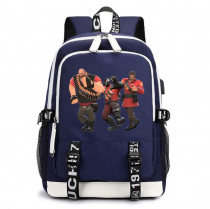 Рюкзак Тим Фортресс (Team Fortress 2) синий с USB-портом №2