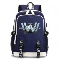 Рюкзак Мир Дикого Запада (Westworld) синий с USB-портом №1