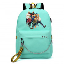 Рюкзак EXO бирюзовый с цепью №2