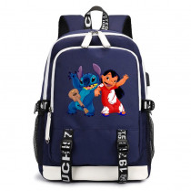 Рюкзак Лило и Стич синий с USB-портом №3