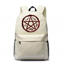 Рюкзак Сверхъестественное (Supernatural) белый №1