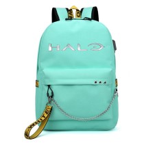 Рюкзак Хейло (HALO) бирюзовый с цепью №2