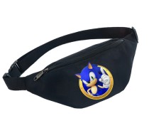 Поясная сумка Ёж Соник (Sonic) черная №3