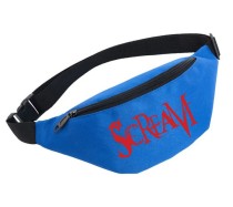 Поясная сумка Крик (Scream) голубая №1