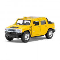 Машина металлическая Hummer H2 SUT, масштаб 1:40, открываются двери, инерция, МИКС