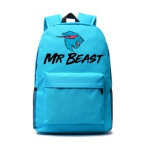 Рюкзак Мистер Бист (MrBeast) голубой №2
