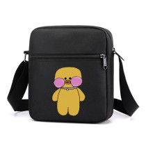 Сумка через плечо Уточка Лалафанфан (Lalafanfan Duck) черная №4