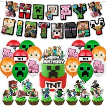 Набор декора для дня рождения Майнкрафт