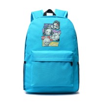 Рюкзак Клинок рассекающий демонов (Demon slayer) голубой №3