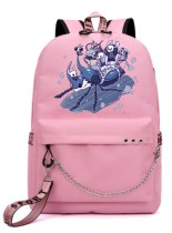 Рюкзак Герои из игры Hollow Knight розовый с цепью №4