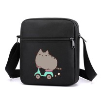 Сумка через плечо Пушин на скутере (Pusheen) черная №4
