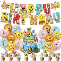 Набор декора для дня рождения Губка Боб